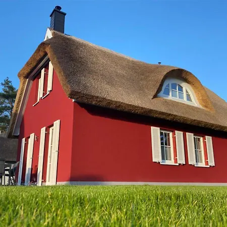 Modernes Reetdach-ostseeferienhaus Bella Mare, Insel Usedom Mit Sauna, Kamin & Sonnenterrasse * Zirchow