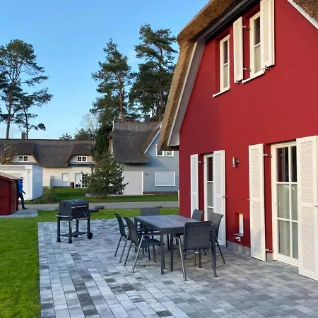 Modernes Reetdach-ostseeferienhaus Bella Mare, Insel Usedom Mit Sauna, Kamin & Sonnenterrasse شقة
