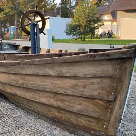 شقة Modernes Reetdach-ostseeferienhaus Bella Mare, Insel Usedom Mit Sauna, Kamin & Sonnenterrasse *