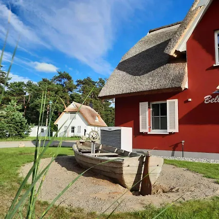 شقة Modernes Reetdach-ostseeferienhaus Bella Mare, Insel Usedom Mit Sauna, Kamin & Sonnenterrasse